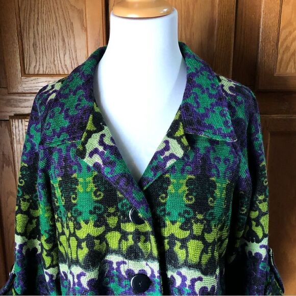 Anthropologie Luii V-Neck Buttons Boho Jacket - M - Picture 3 of 16